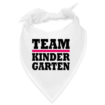 Team kindergarten - Bandana - Weiß - Vorne