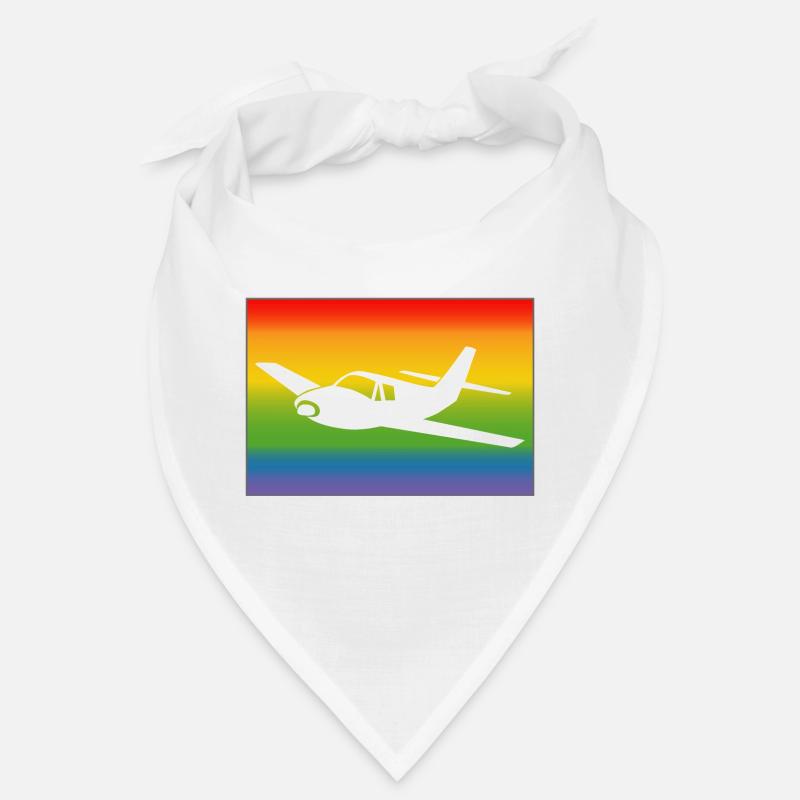 Flugzeug Regenbogen Bandana