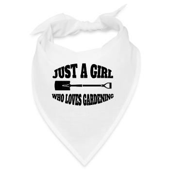 Gärtnerin Mädchen Garten Obstgarten Hobbygärtner - Bandana - Weiß - Vorne