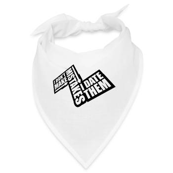 Date Mistakes Zitat Logo - Bandana - Weiß - Vorne