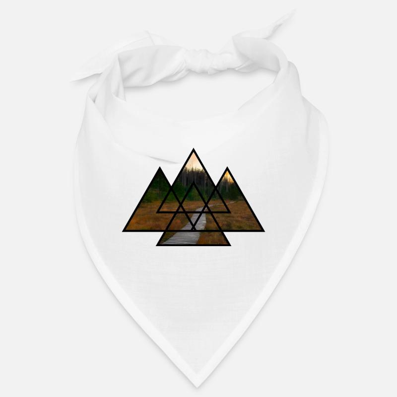 T-Shirt Triangle Forest Gift Sentier de randonnée Nature Bandana