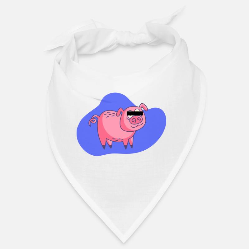 Cartoon Pig Bandana