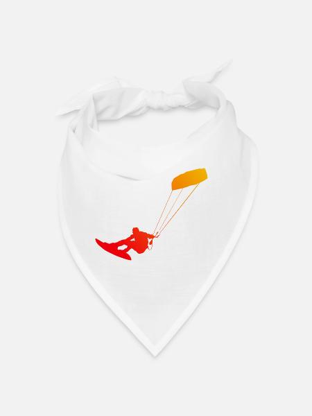 Kitesurfer Kite Kitesurf Kitesurfing Kiting - Bandana - blanc
