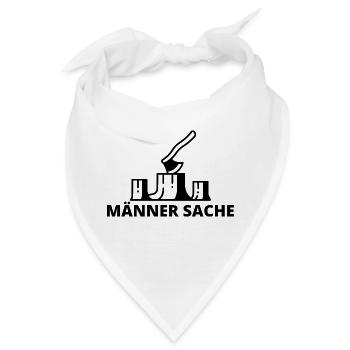 Männer Sache Holzfäller - Bandana - Weiß - Vorne