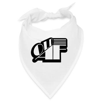 old AF Text Logo - Bandana - Weiß - Vorne
