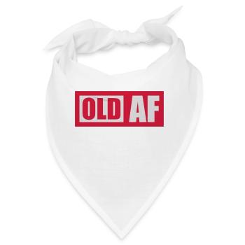 old AF Text Logo - Bandana - Weiß - Vorne