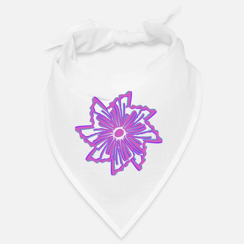 Blüte - Bandana - Weiß