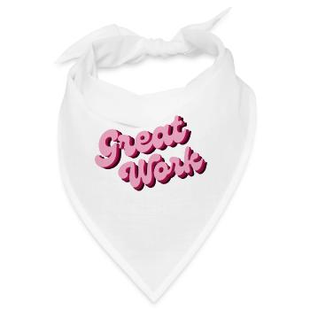 Tolle Arbeit - Bandana - Weiß - Vorne