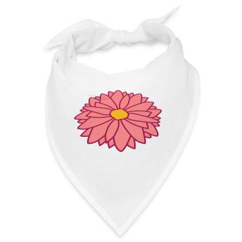 Hübsche bunte Blume Design - Bandana - Weiß - Vorne