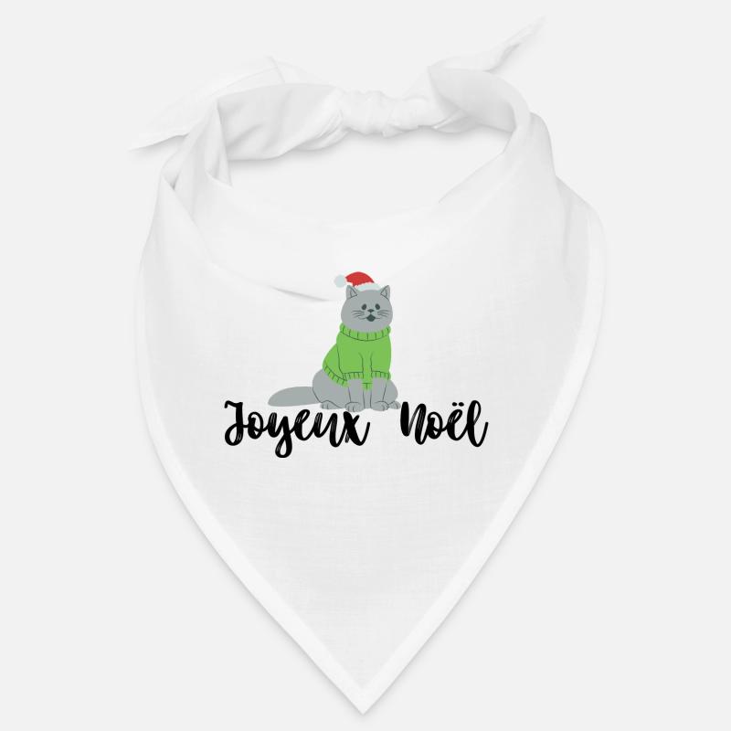 Pull et tee-shirt « Joyeux Noël » avec chat Bandana