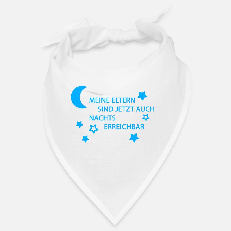 Eltern erreichbar hellblau Bandana