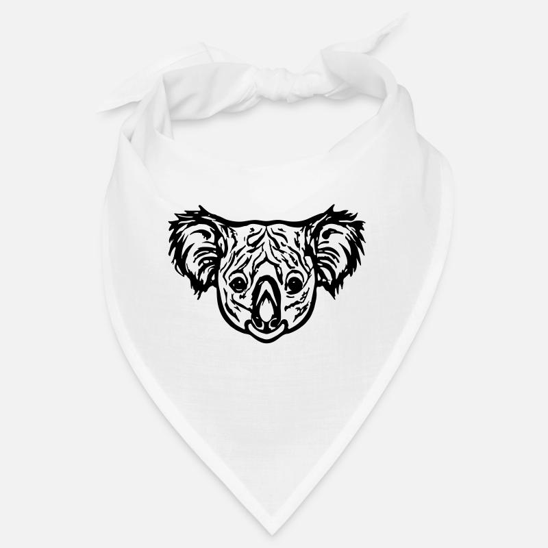 Koalabär Illustration Koala Bär Kopf Geschenkidee Bandana