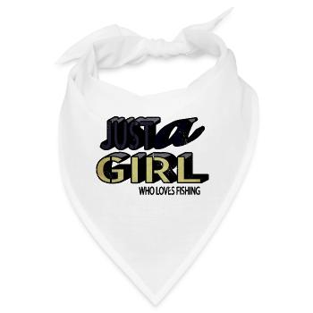 geek funny bass fishing tournaments funny quote - Bandana - Weiß - Vorne