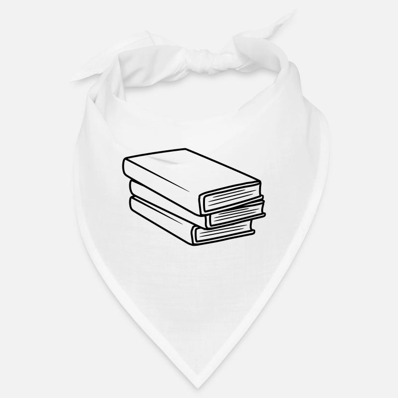 Stacked Books Comic Design Bandana