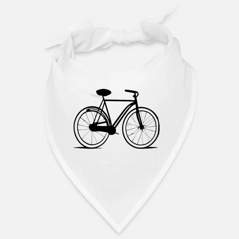 Bicycle Doodle Bicycles Cycling Silhouette 4 Bandana