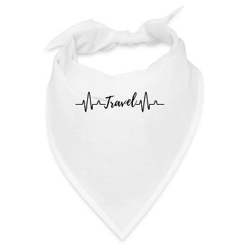 Travel Reisen Reiseliebe Reiselust - Bandana - Weiß - Vorne