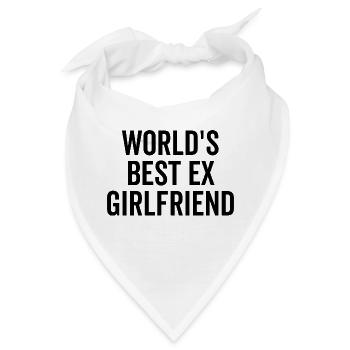 Die beste Ex-Freundin der Welt - Bandana - Weiß - Vorne