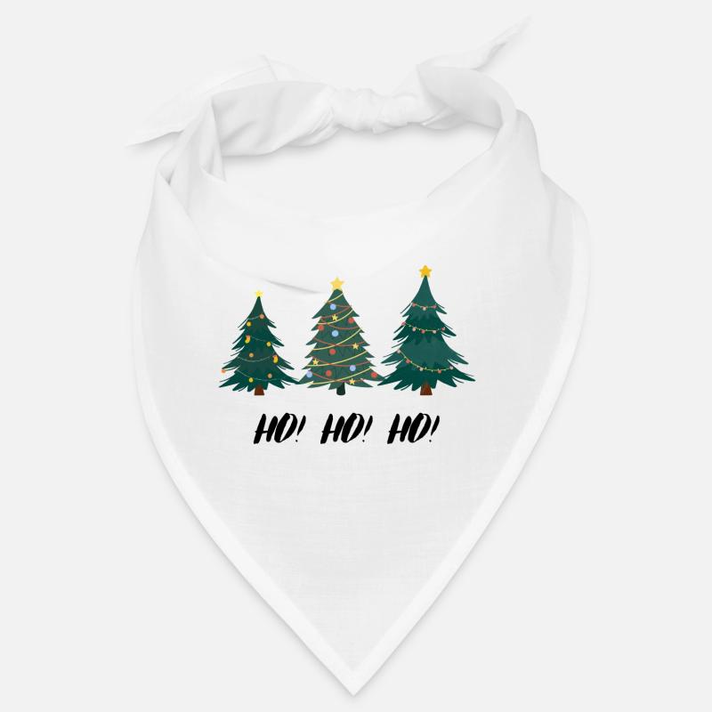 HOHOHO Weihnachtsbaum - Bandana - Weiß