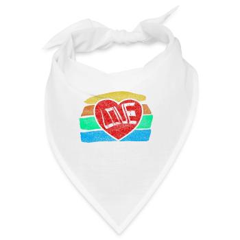 LOVE - Bandana - Weiß - Vorne