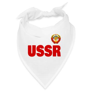 UdSSR Russland Wappen СССР Sowjetunion - Bandana - Weiß - Vorne