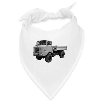 Lkw W 50 IFA Ludwigsfelde DDR Oldtimer Ostalgie - Bandana - Weiß - Vorne