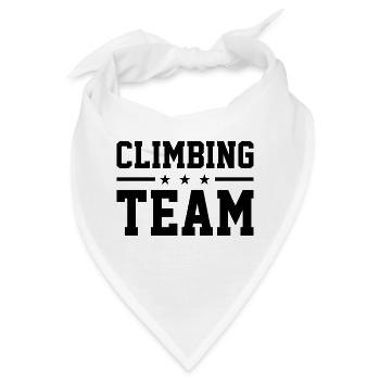Climbing Team Climbing Bouldering Rock Climber Mou - Bandana - Weiß - Vorne