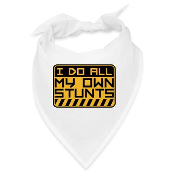all my own stunts - Bandana - Weiß - Vorne
