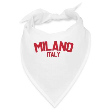 Mailand Italien - Bandana - Weiß - Vorne