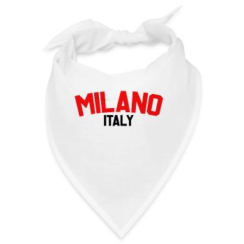 Mailand Italien - Bandana - Weiß - Vorne