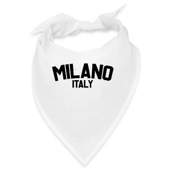 Mailand Italien - Bandana - Weiß - Vorne