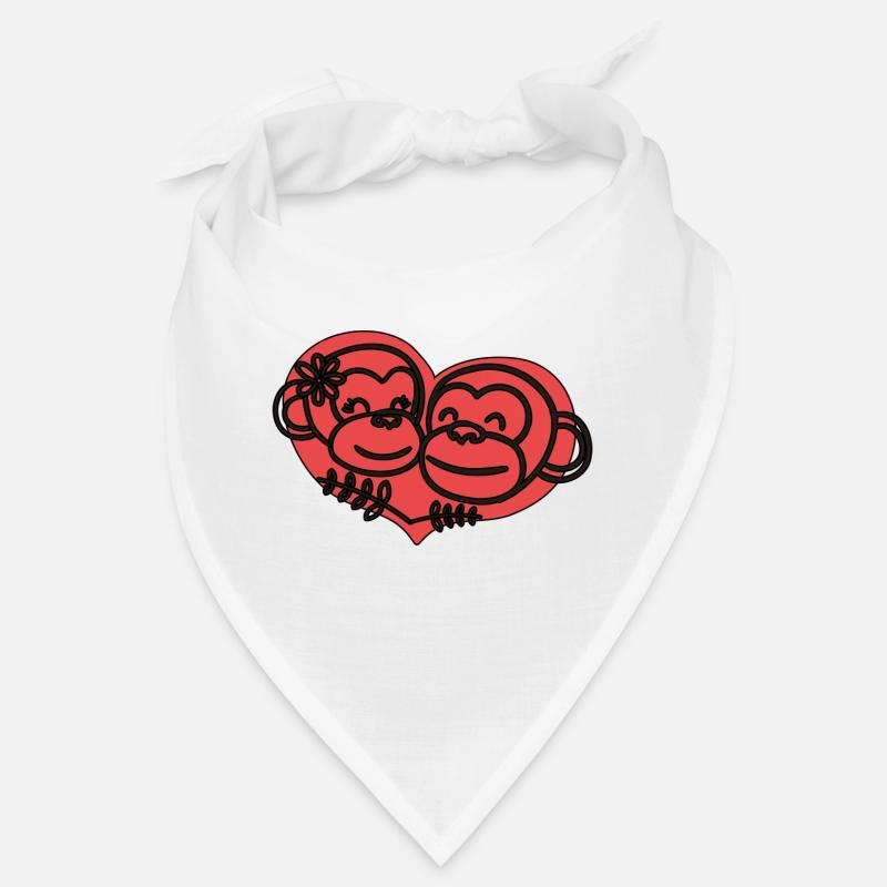 Cœurs de singes Bandana