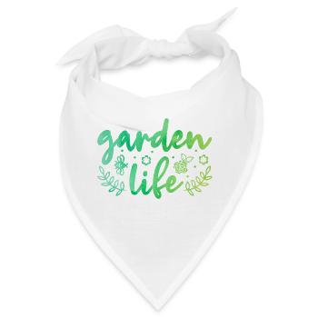 Garden Life Gardener Horticulturist Gardening Land - Bandana - Weiß - Vorne