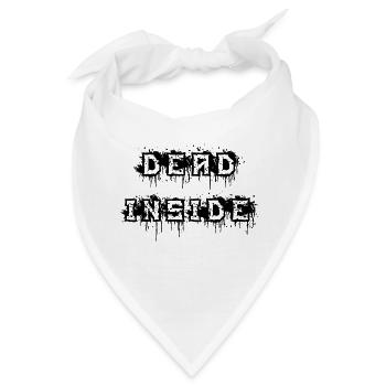 dead inside black - Bandana - Weiß - Vorne