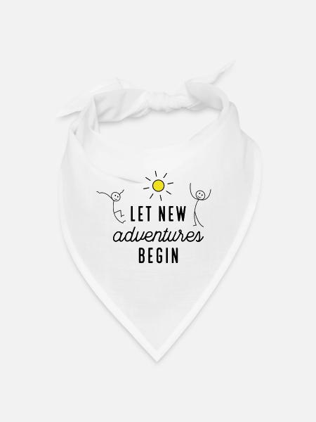 Aventure ou nouveau départ - Bandana - blanc