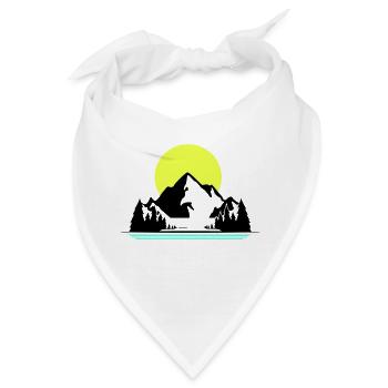 Mountains - Bandana - Weiß - Vorne