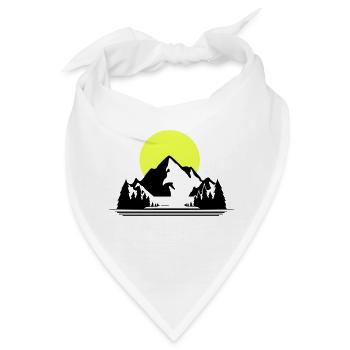 Mountains - Bandana - Weiß - Vorne
