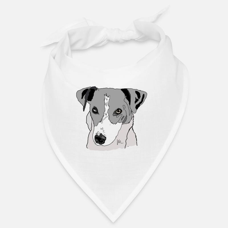 Jack Russel Terrier - Bandana - blanc