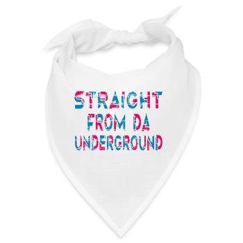 Direkt aus der U-Bahn - Bandana - Weiß - Vorne