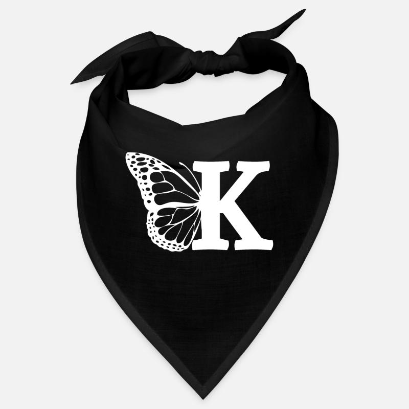 lettre k papillon Bandana