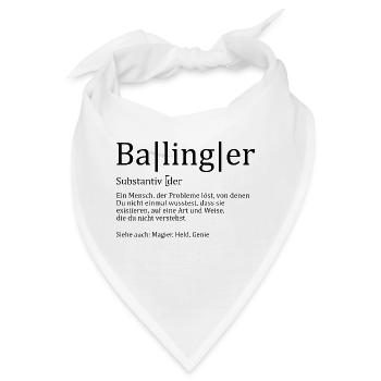 Schwaben Synonym - Bandana - Weiß - Vorne