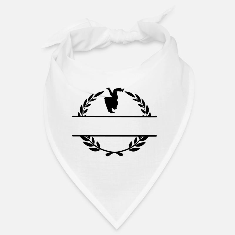 Judo throw in laurel wreath Bandana
