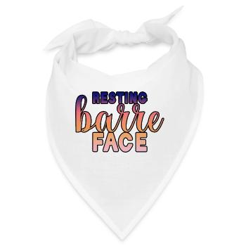 Resting Barre Face 3 - Bandana - Weiß - Vorne