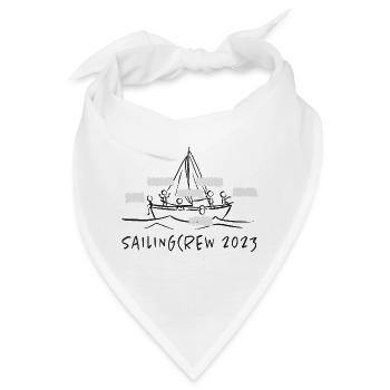 sailingcrew 2023 - Segeln - Teamshirt - Bandana - Weiß - Vorne