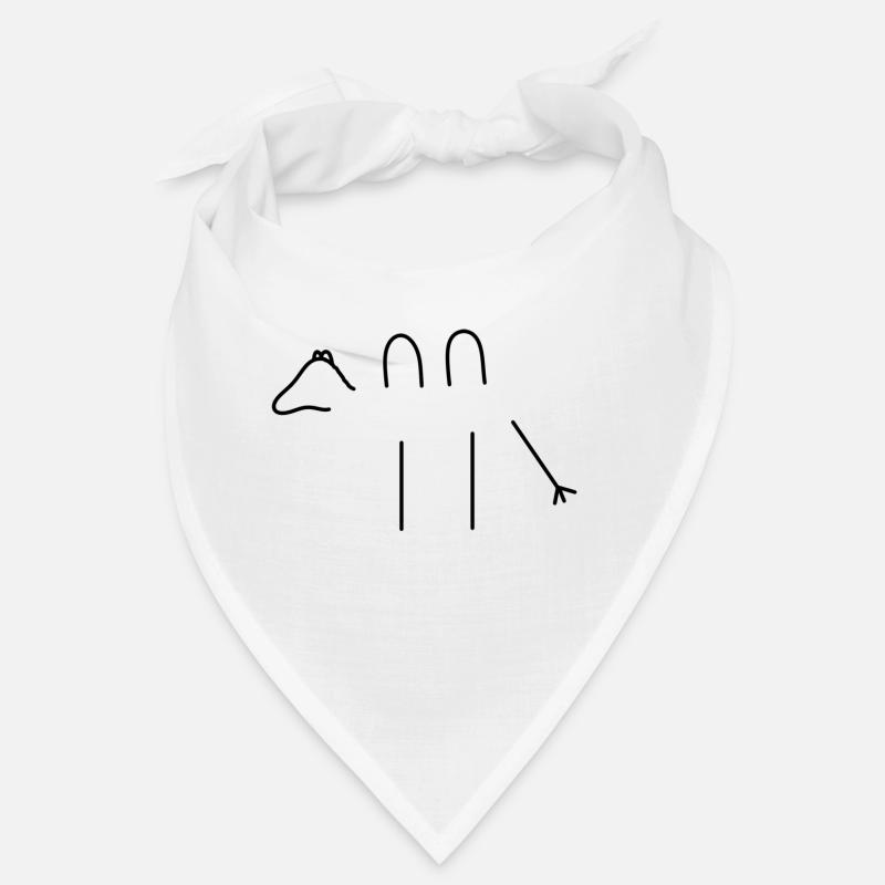 Kamel - Bandana - Weiß