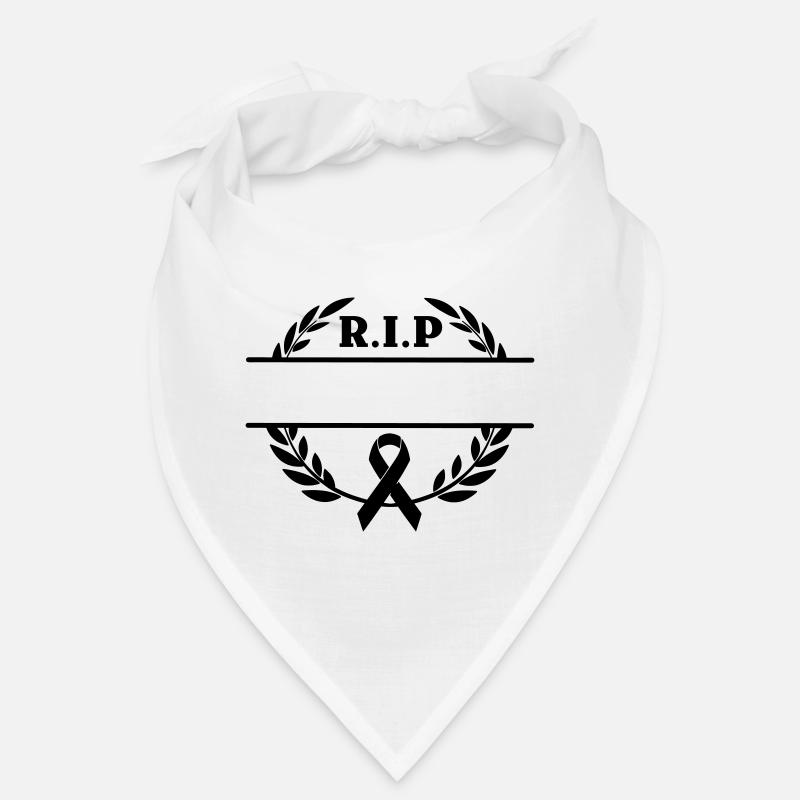 Monogramme Laurel Wreath R.I.P Bandana