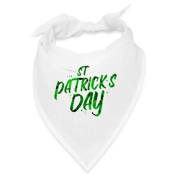 St. Patricks Tag - Bandana - Weiß - Vorne
