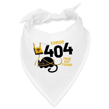 Fehler 404 Seite nicht gefunden - Bandana - Weiß - Vorne
