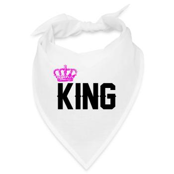 king - Bandana - Weiß - Vorne