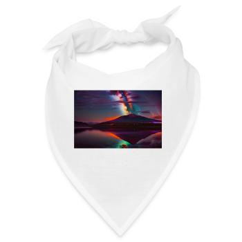 Vulkan 3d - Bandana - Weiß - Vorne