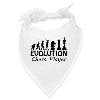 boardgame chess backgammon game night - Bandana - Weiß - Vorne